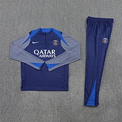 2025-26 Paris Saint-Germain Royal Blue Half-Dress Training Jersey view 16
