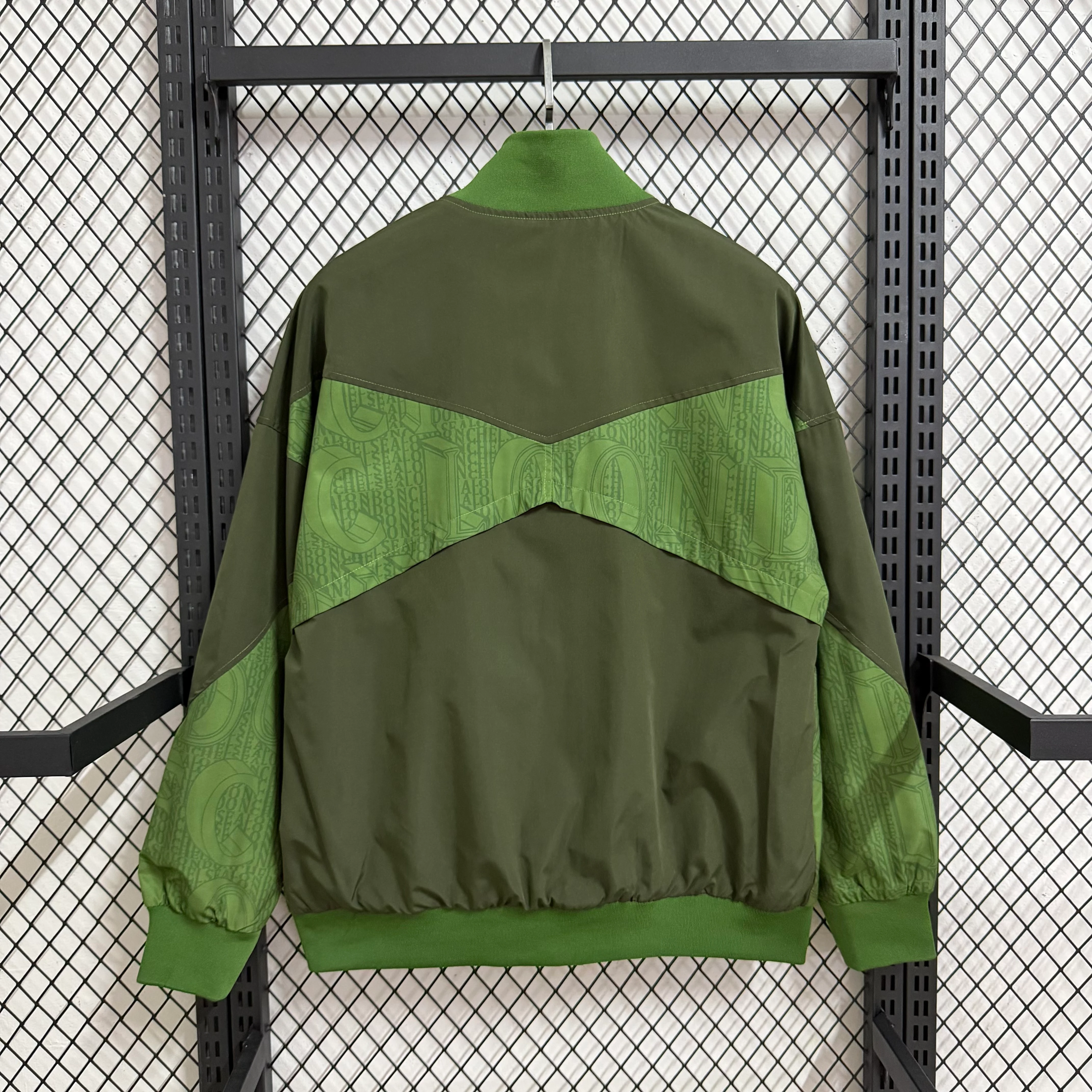 2025-26 Chelsea Green Waterproof Training Windbreaker view 2