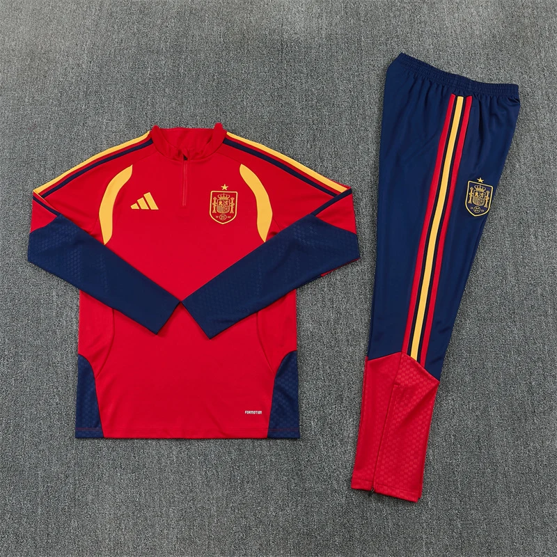 2026-27 Spain Red Half-Zip Training Jersey view 16