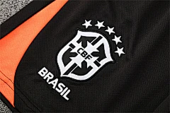 2025-26 Brazil Black Short Sleeve Training Jersey view 7