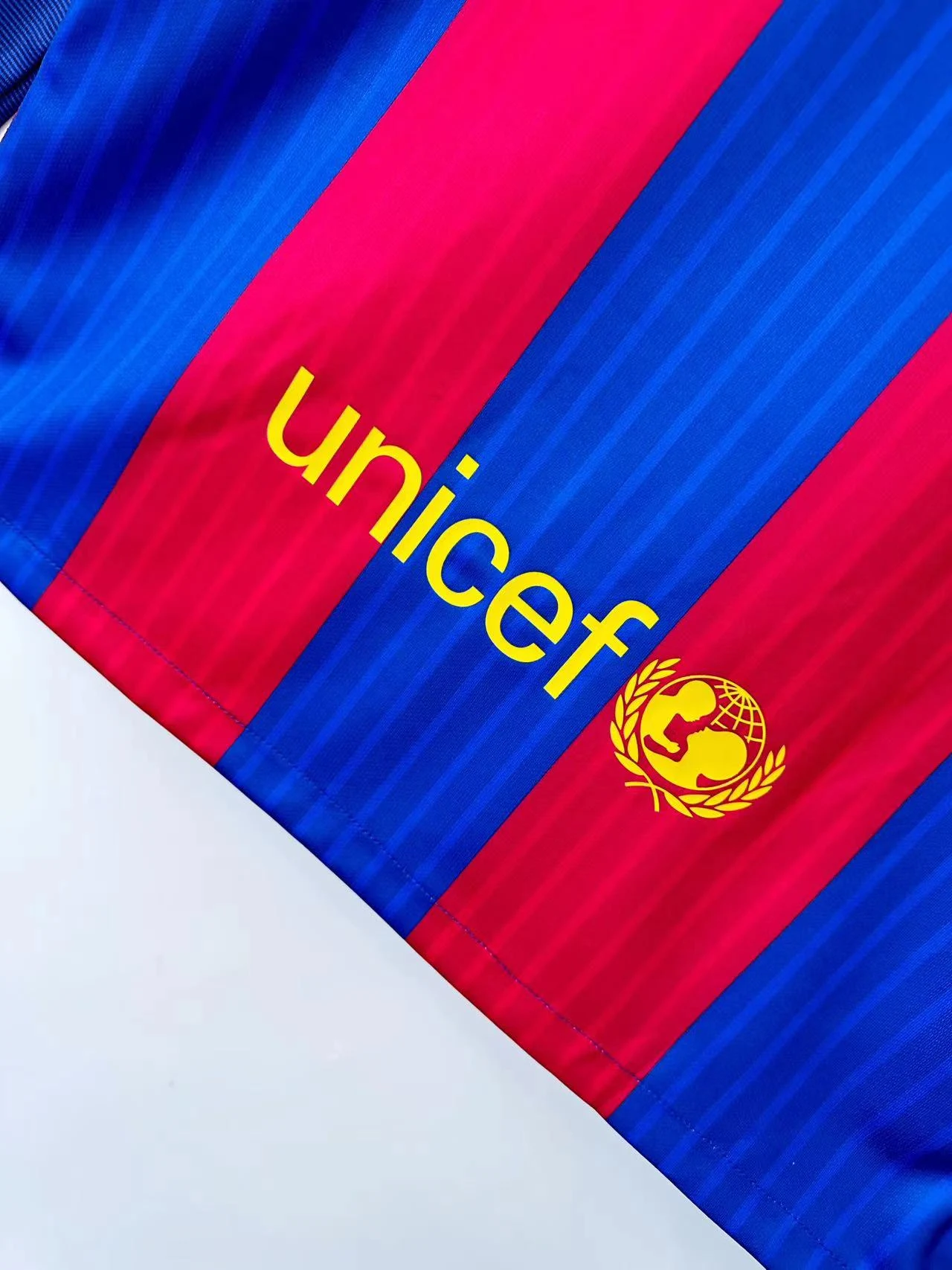 2016-17 Barcelona Home Long Sleeve Retro Jersey view 3
