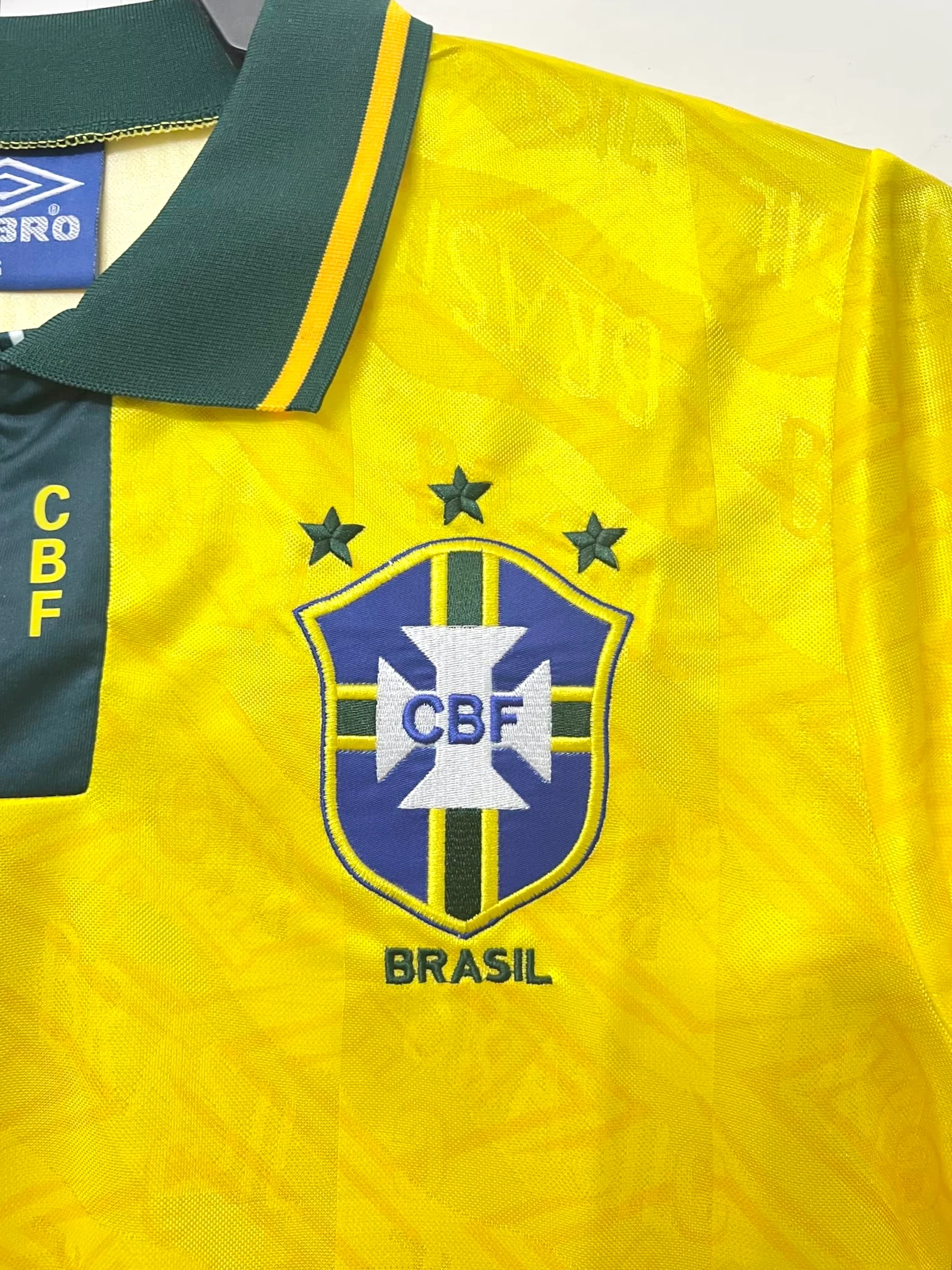 1991-93 Brazil Home Retro Jersey view 5