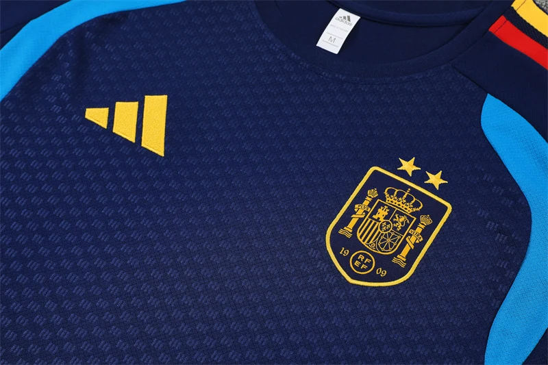 2026-27 Spain Royal Blue Short-Sleeve Training Jersey (Two Stars) view 12