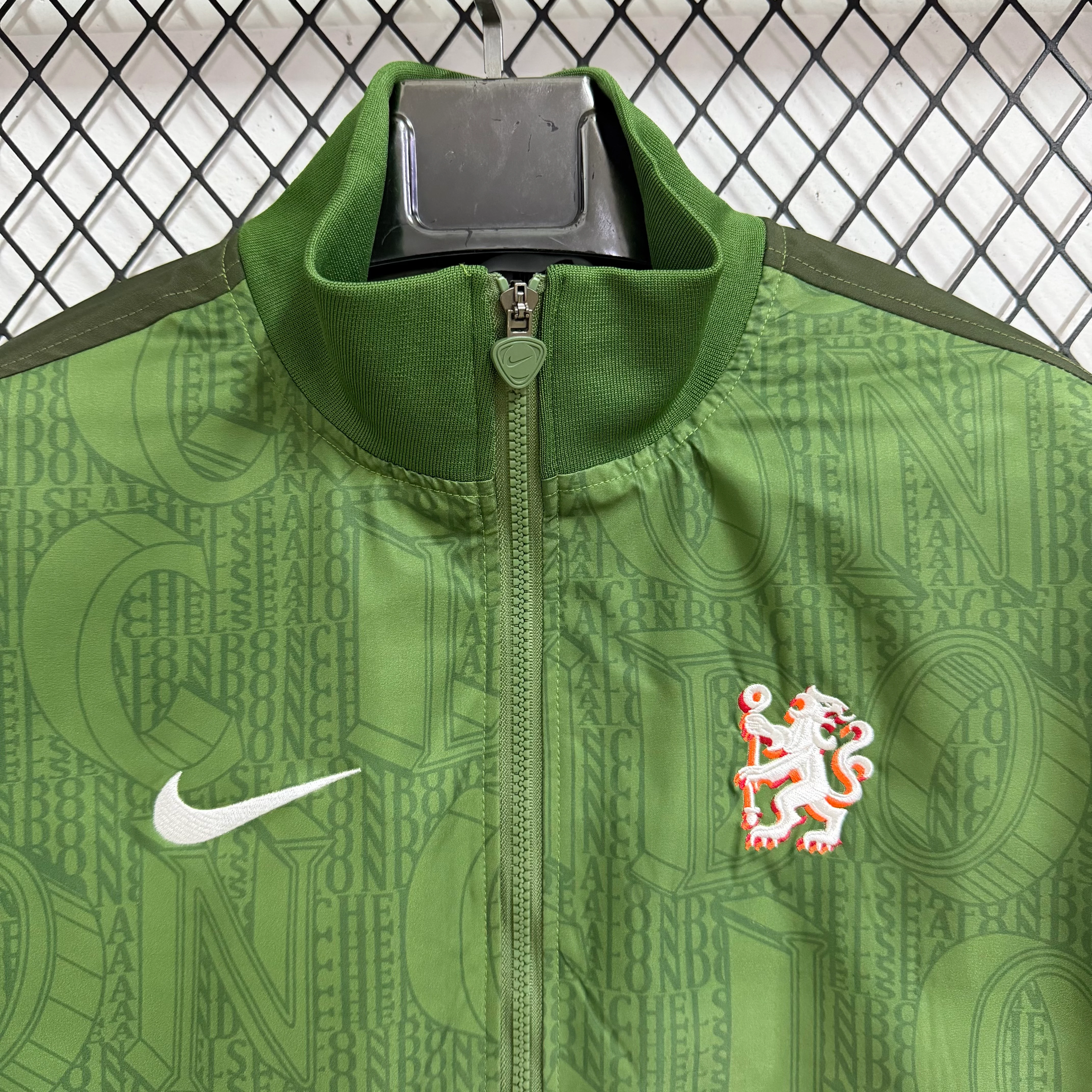 2025-26 Chelsea Green Waterproof Training Windbreaker view 4