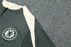 2025-26 Chelsea Army Green Half Pull Training Jersey view 11