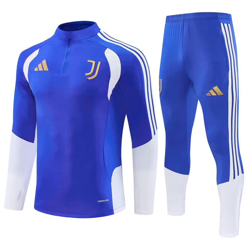 2026-27 Juventus Light Blue Half-Zip Long-Sleeve Training Kit view 19