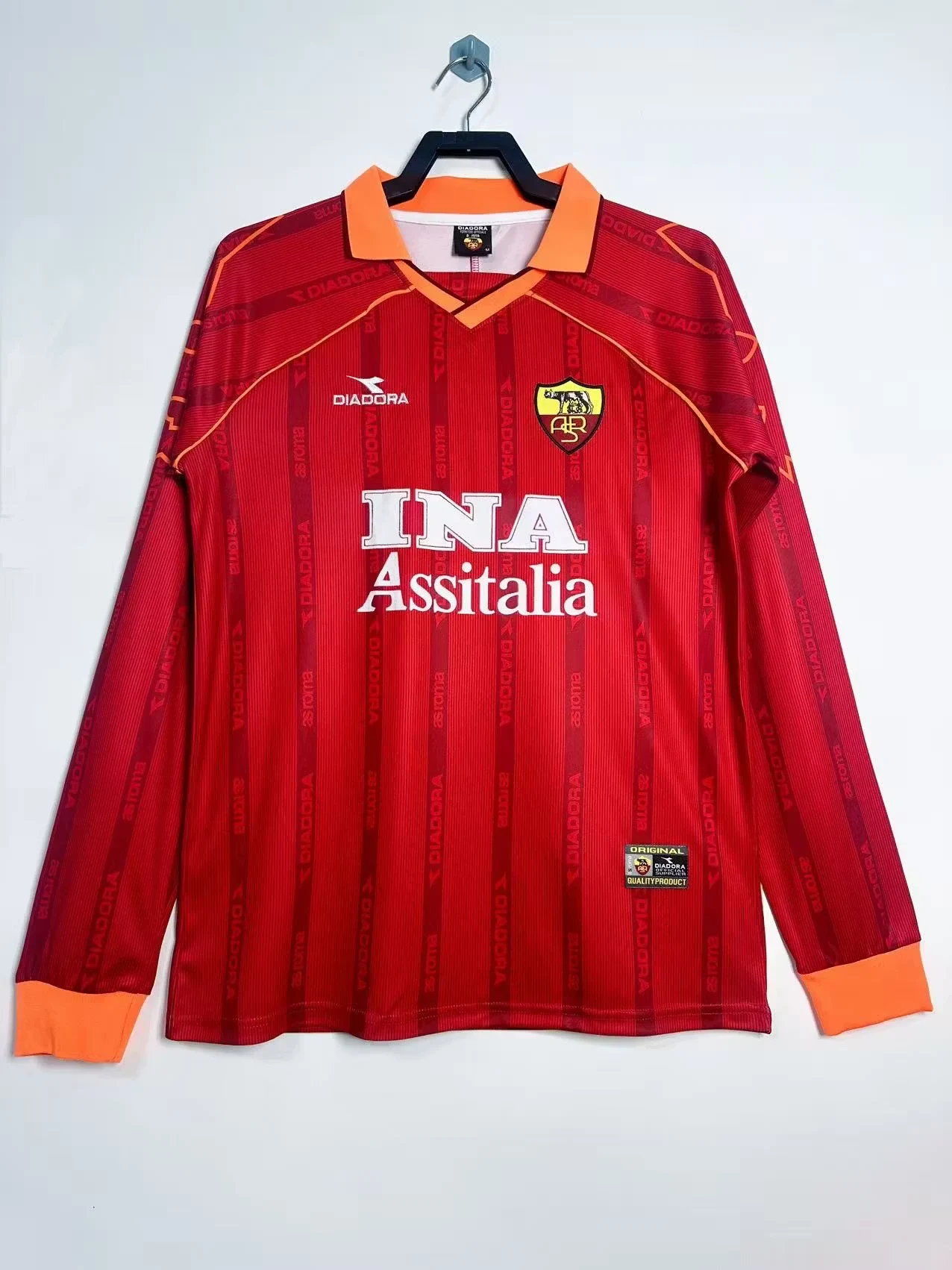 1999-00 Roma Home Retro Long-Sleeve Jersey