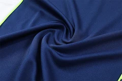 2025-26 Real Madrid Royal Blue Retro Half-Draw Training Jersey view 9