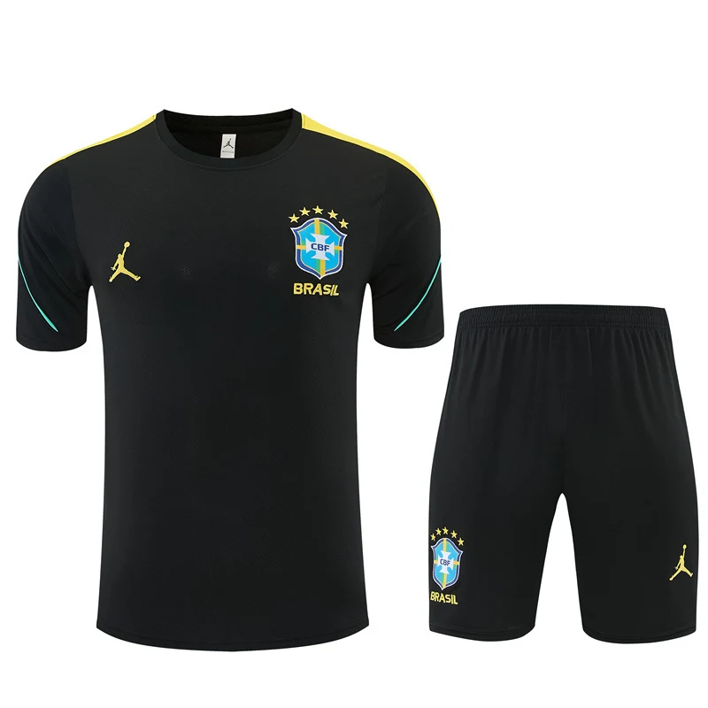 2026-27 Brazil Black Short-Sleeve Training Jersey view 19