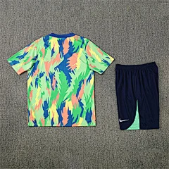 2025-26 Brazil Teal Short Sleeve Training Jersey view 17