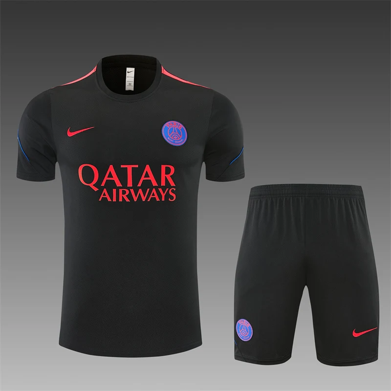 2026-27 Paris Black Short-Sleeve Training Jersey view 15