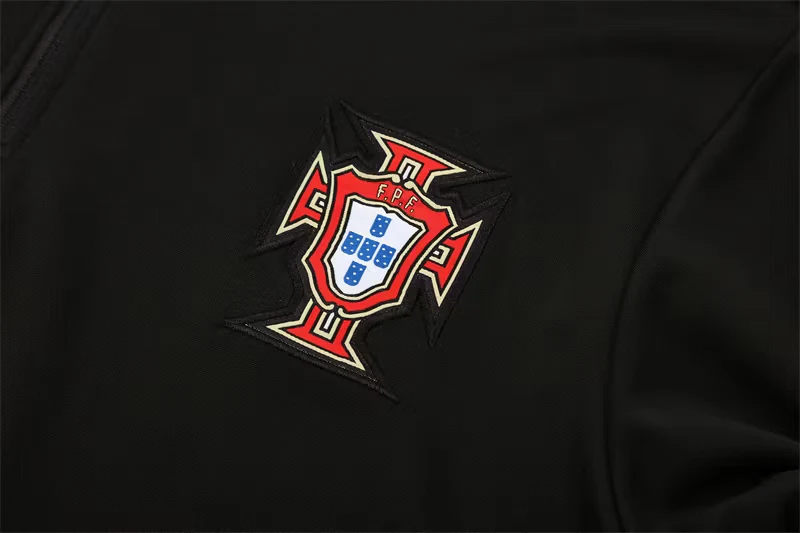 2025-26 Portugal Black Half-Zip Training Jersey view 5