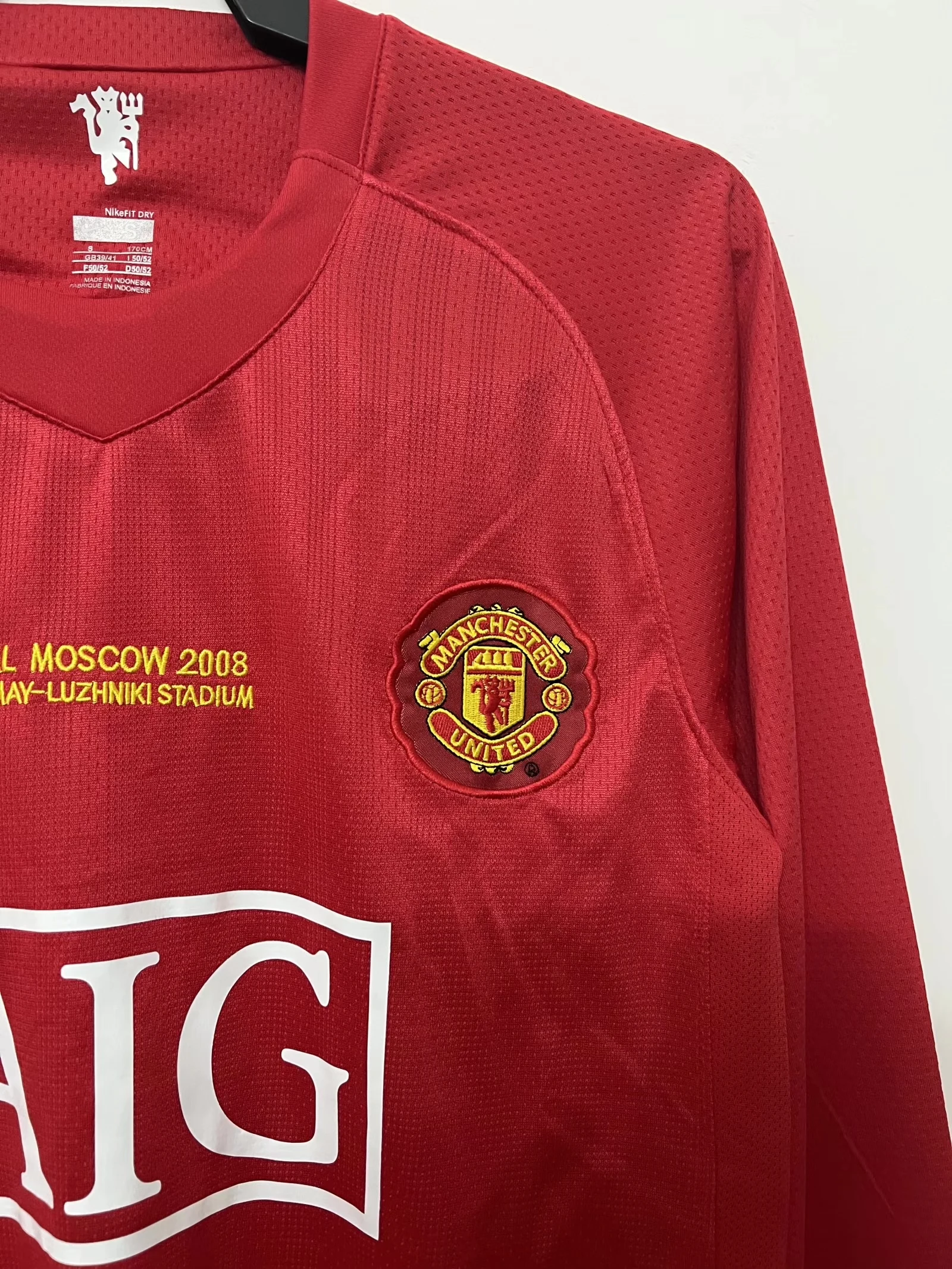2007-08 Manchester United Home Long Sleeve Retro Shirt - Champions League Edition view 7