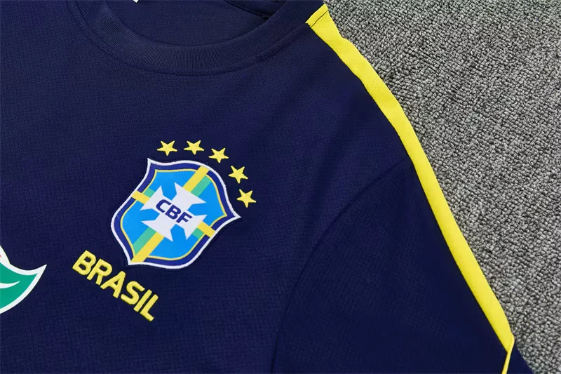 2026-27 Brazil Royal Blue Short-Sleeve Training Jersey view 7