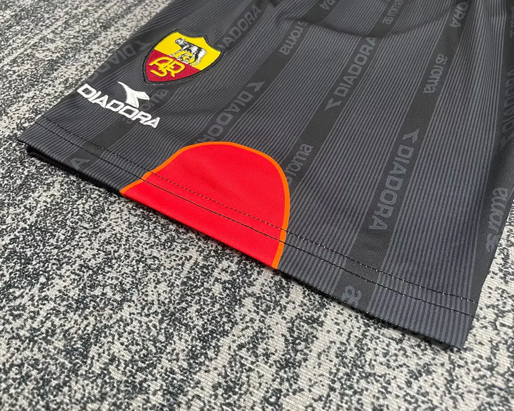 1999-00 Roma Away Retro Shirt - Kids view 10