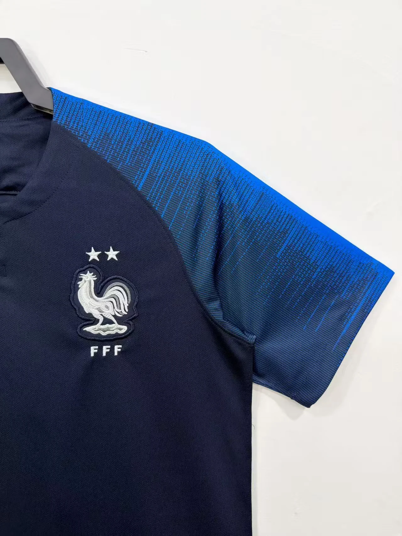 2018 France Home Retro Jersey view 7