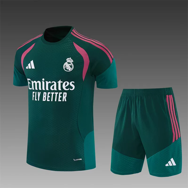 2026-27 Real Madrid Dark Green Short-Sleeve Training Jersey