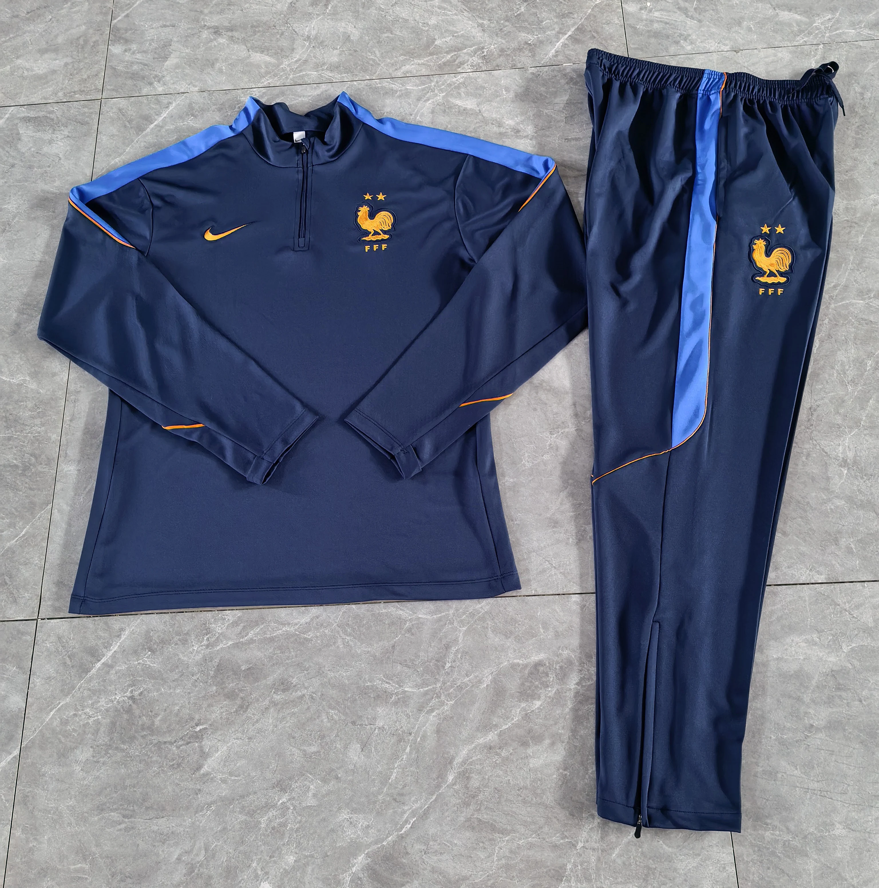 2026-27 France National Team Royal Blue Half-Zip Training Jersey view 18