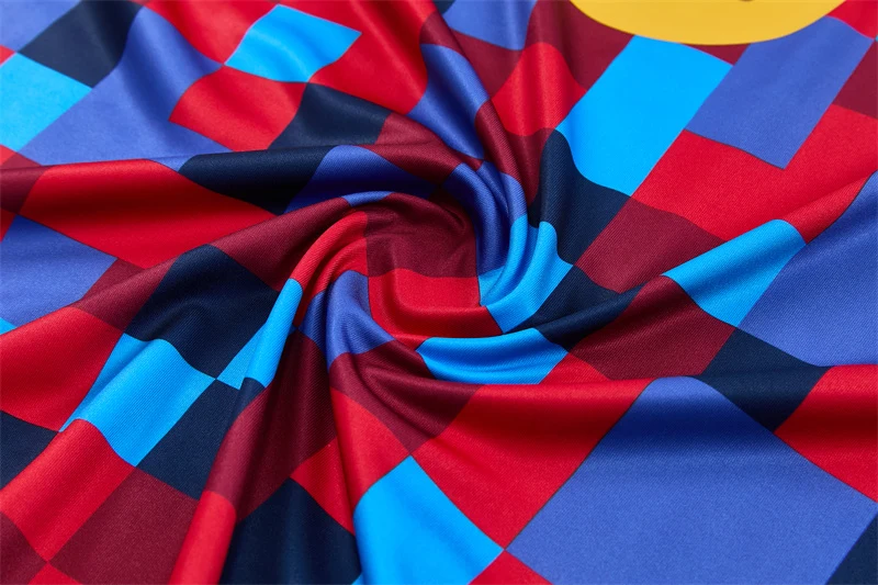 2026-27 Barcelona Red & Blue Half-Zip Training Jersey view 8