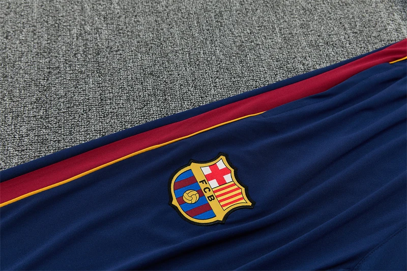 2026-27 Barcelona Red & Blue Half-Zip Training Jersey view 3