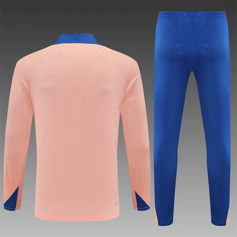 2025-26 France Light Pink Half-Zip Training Jersey view 2
