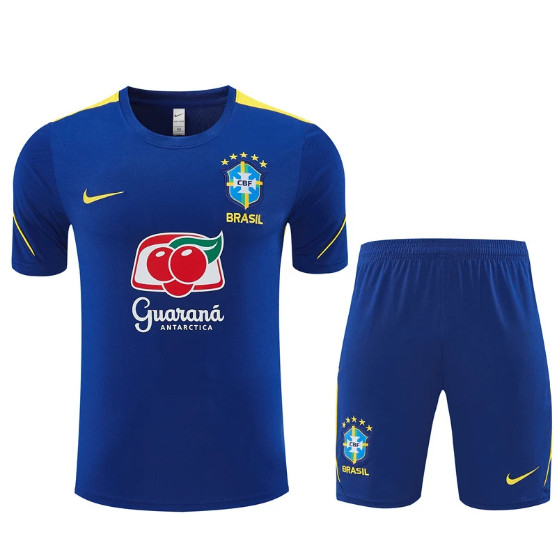 2026-27 Brazil Royal Blue Short-Sleeve Training Jersey view 14