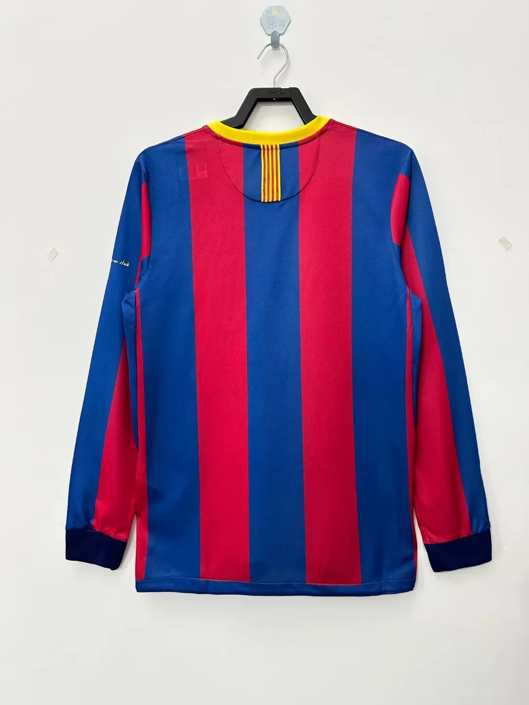 2010-11 Barcelona Home Long Sleeve Retro Jersey view 2