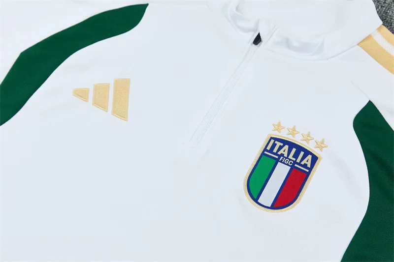 2026-27 Italy White Half-Zip Training Jersey view 5
