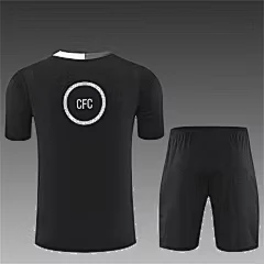 2025-26 Chelsea Black T90 Short Sleeve Training Shirt view 2
