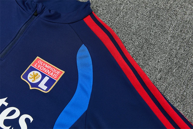 2026-27 Lyon Royal Blue Half-Zip Training Jersey view 12