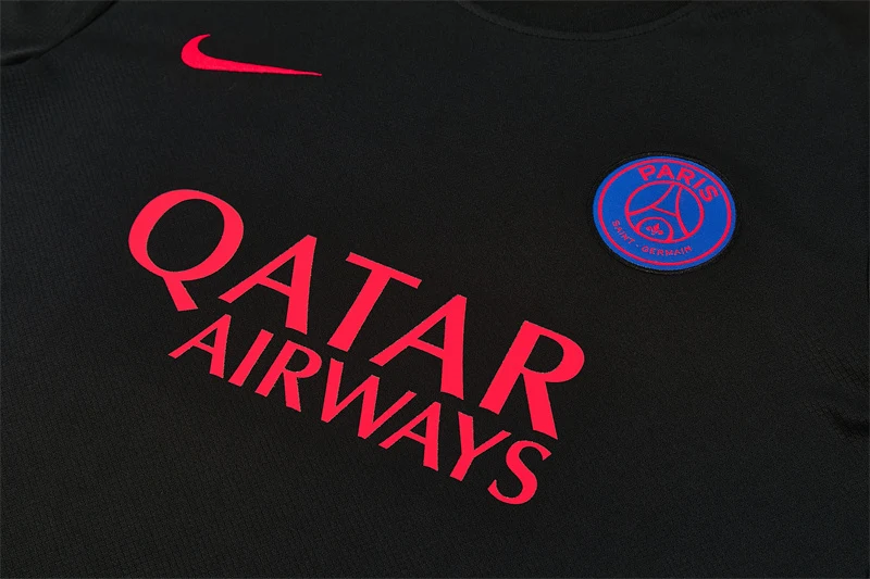 2026-27 Paris Black Short-Sleeve Training Jersey view 9