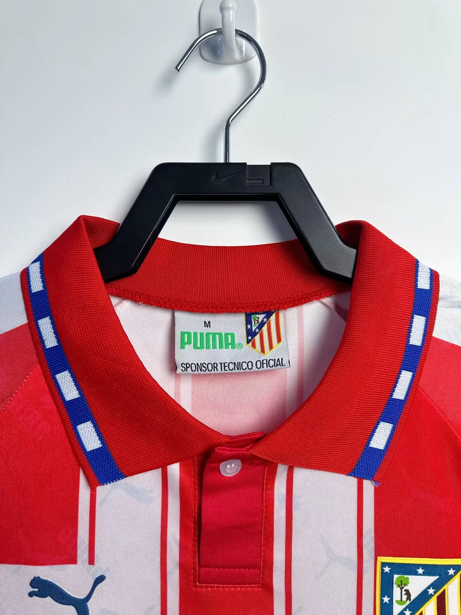 1994-95 Atletico Madrid Home Long Sleeve Retro Jersey view 7