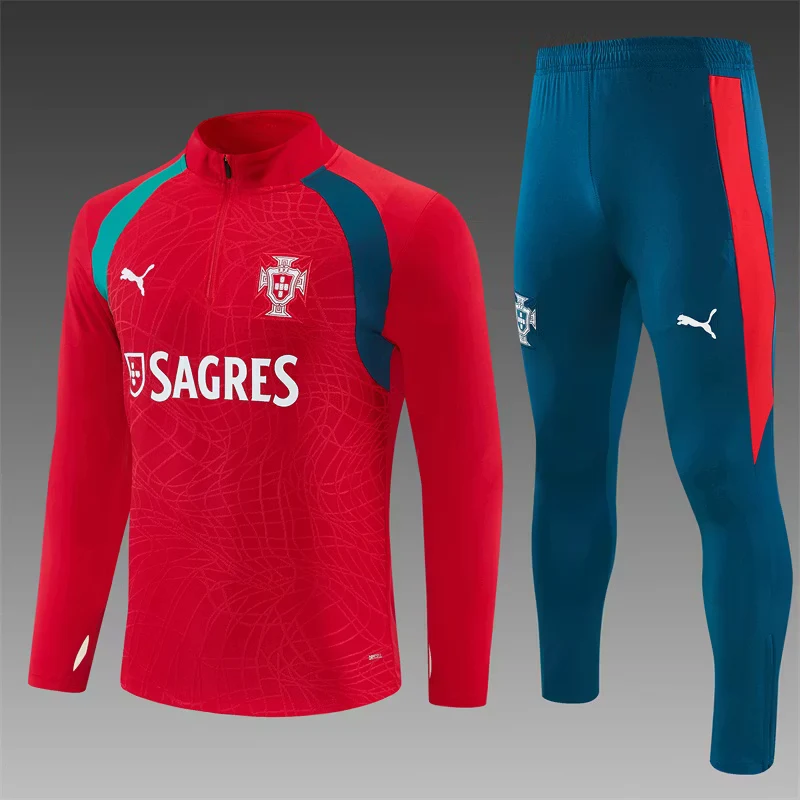 2026-27 Portugal Red Half-Zip Training Jersey