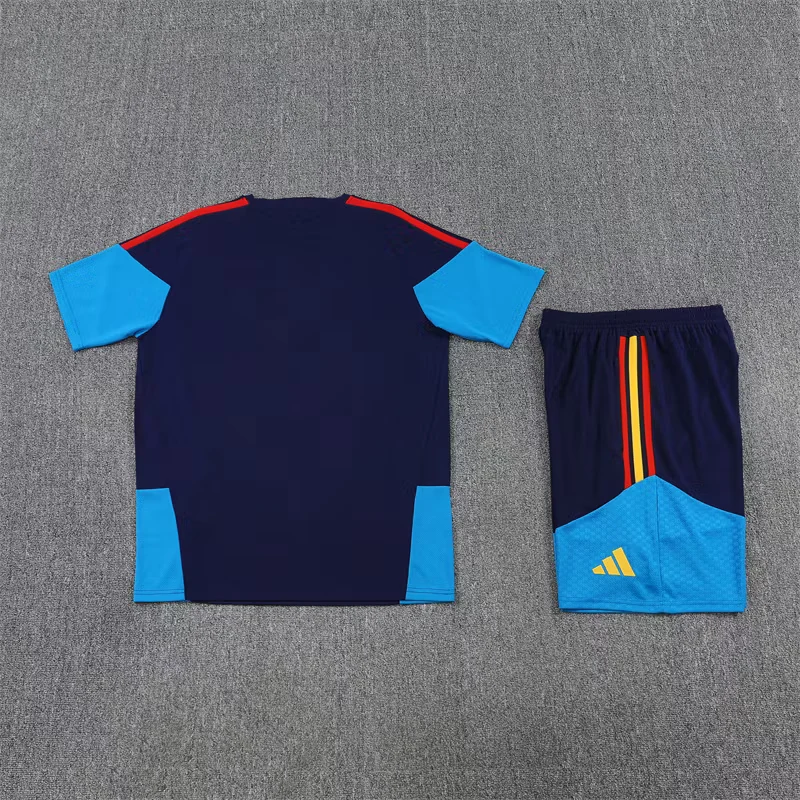 2026-27 Spain Royal Blue Short-Sleeve Training Jersey (Two Stars) view 15