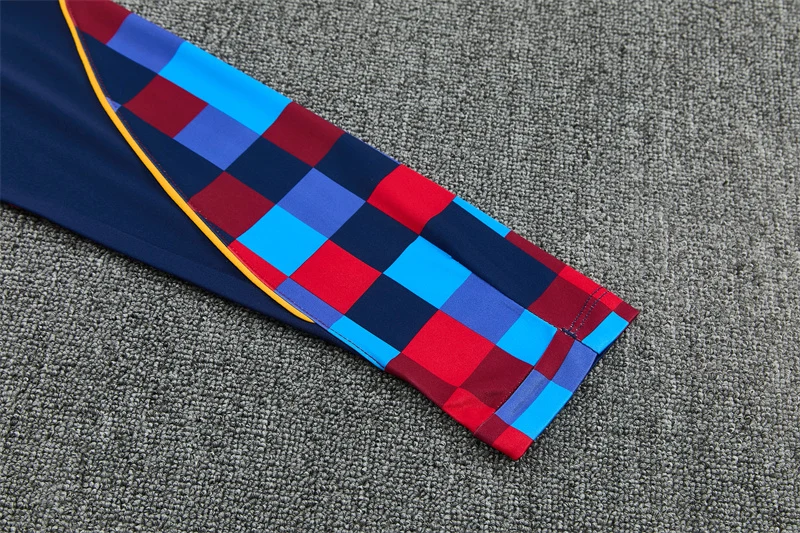 2026-27 Barcelona Red & Blue Half-Zip Training Jersey view 7