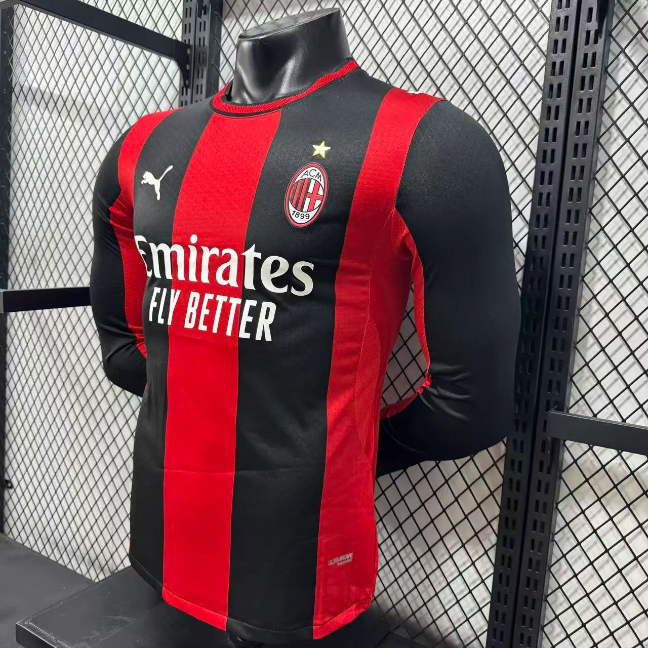 2026-27 AC Milan Home Long-Sleeve Jersey – Player Version view 9