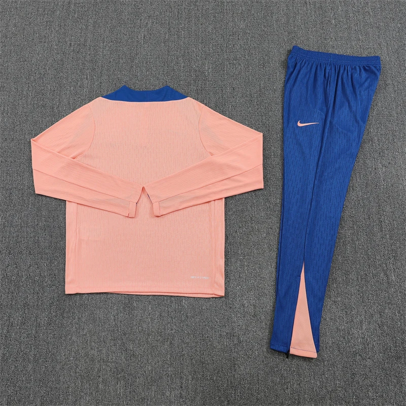 2025-26 France Light Pink Half-Zip Training Jersey view 15