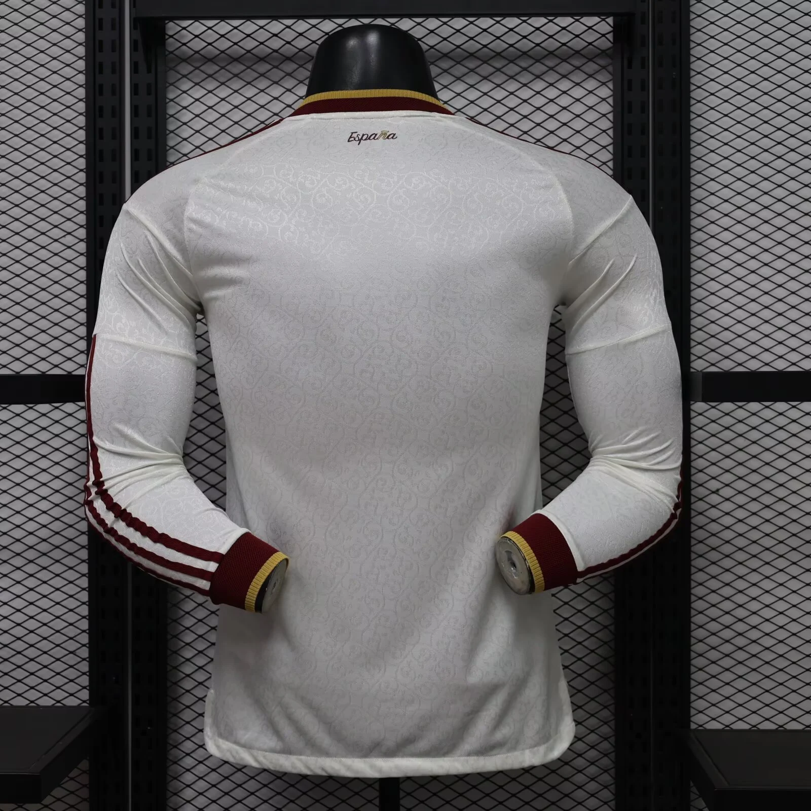 2026-27 Spain Away Long-Sleeve Jersey (with Two Stars) – Player Version view 2