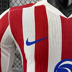 2025-26 Atletico Madrid Home Long Sleeve Shirt - Player Edition view 4