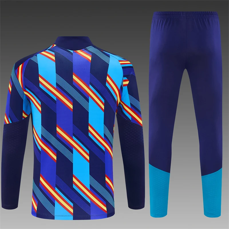 2026-27 Spain Royal Blue Half-Zip Training Jersey view 2