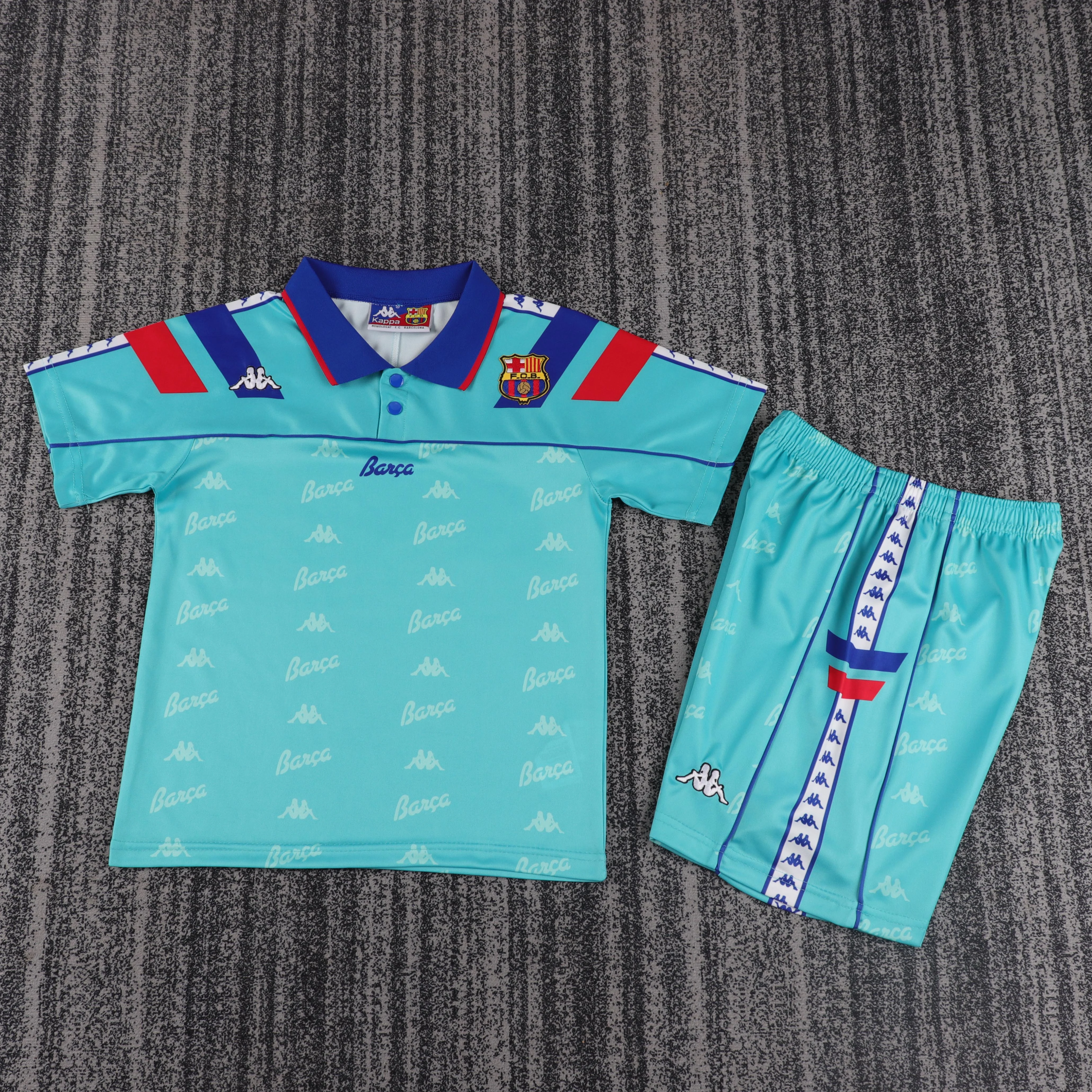 1992-95 Barcelona Away Retro Shirt - Kids Sizes