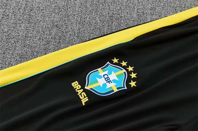 2026-27 Brazil Black Half-Zip Training Jersey view 13