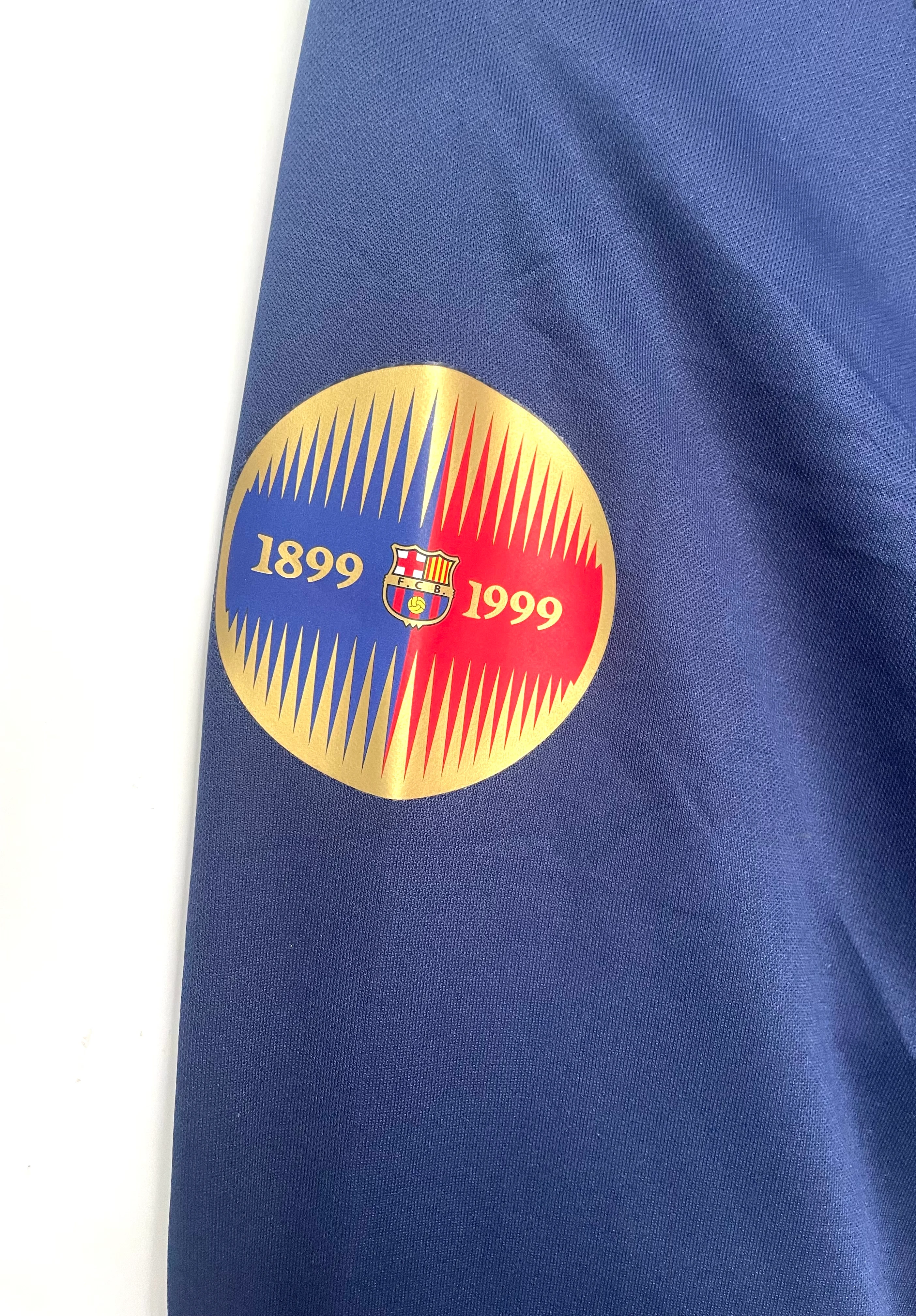 1899-99 Centennial Barcelona Home Long Sleeve Retro Jersey - Commemorative Edition view 4