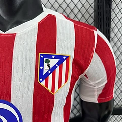 2025-26 Atletico Madrid Home Jersey - Player Edition view 4