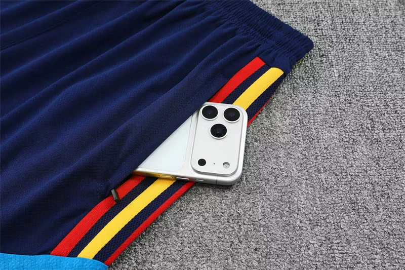 2026-27 Spain Royal Blue Short-Sleeve Training Jersey (Two Stars) view 5
