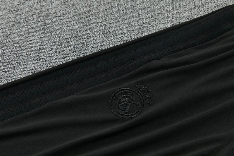 2026-27 Real Madrid Black Half-Zip Training Jersey view 7