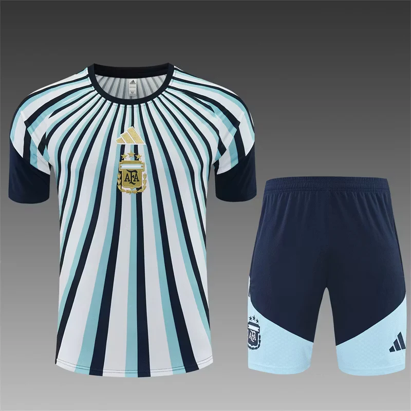 2026-27 Argentina Blue and White Short-Sleeve Training Jersey view 3