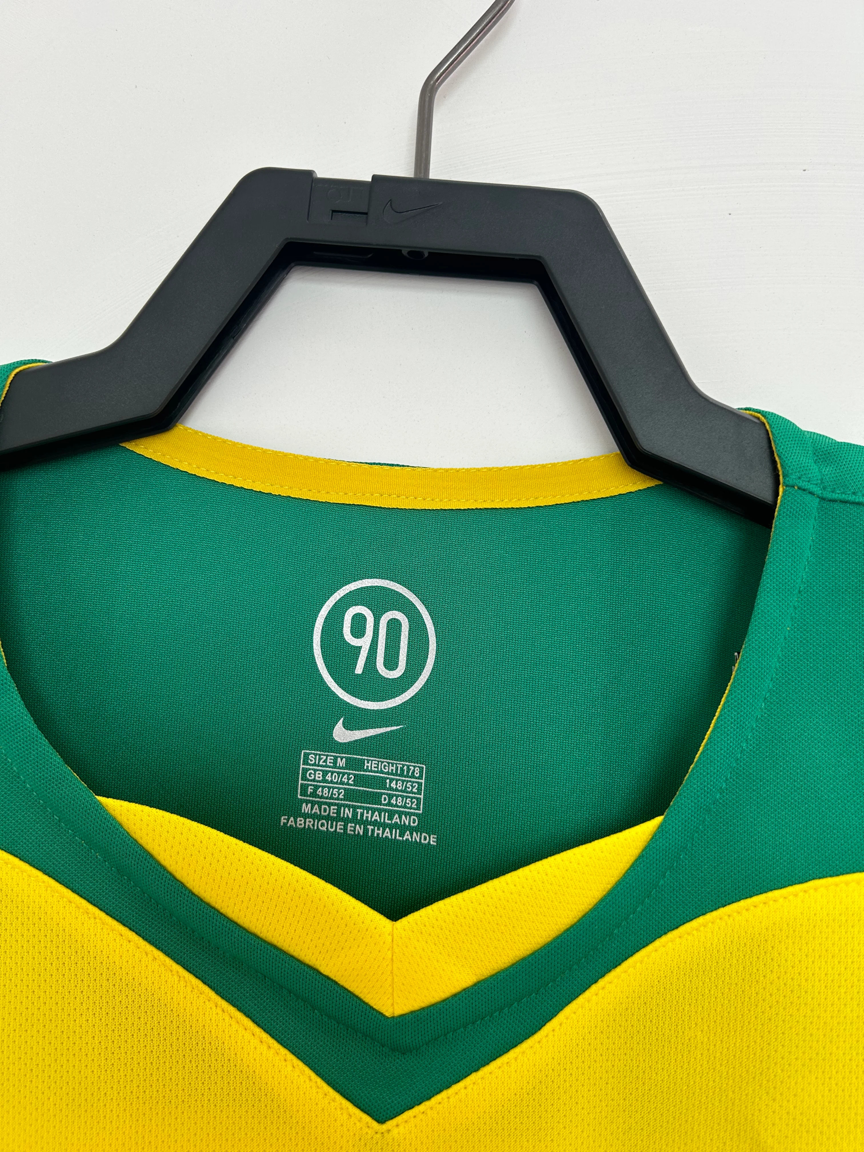 2004 Brazil Home Retro Jersey view 6