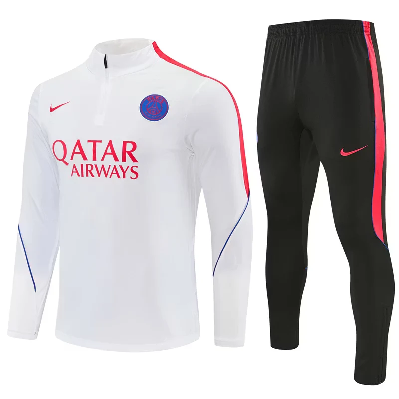 2026-27 Paris White Half-Zip Training Jersey view 18