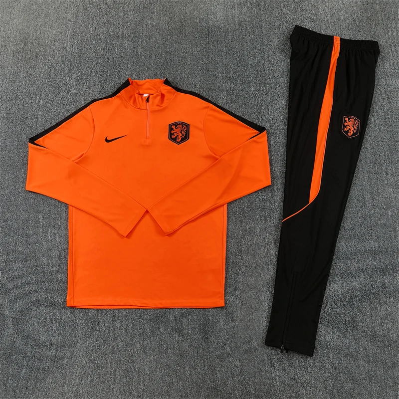 2026-27 Netherlands Royal Orange Half-Zip Training Jersey view 10